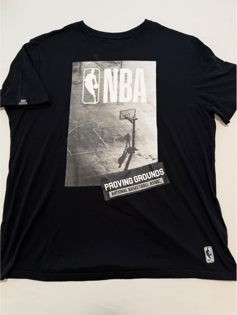 NBA Proving Grounds Black Graphic T-Shirt Size XL